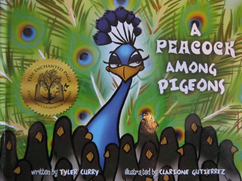 Book cover for A Peacock Amongst Pigeons by Tyler Curry