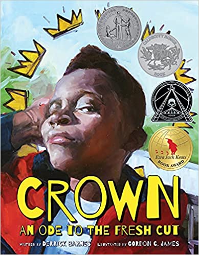Book cover for Crown: An Ode to the Fresh Cut by Derrick Barnes