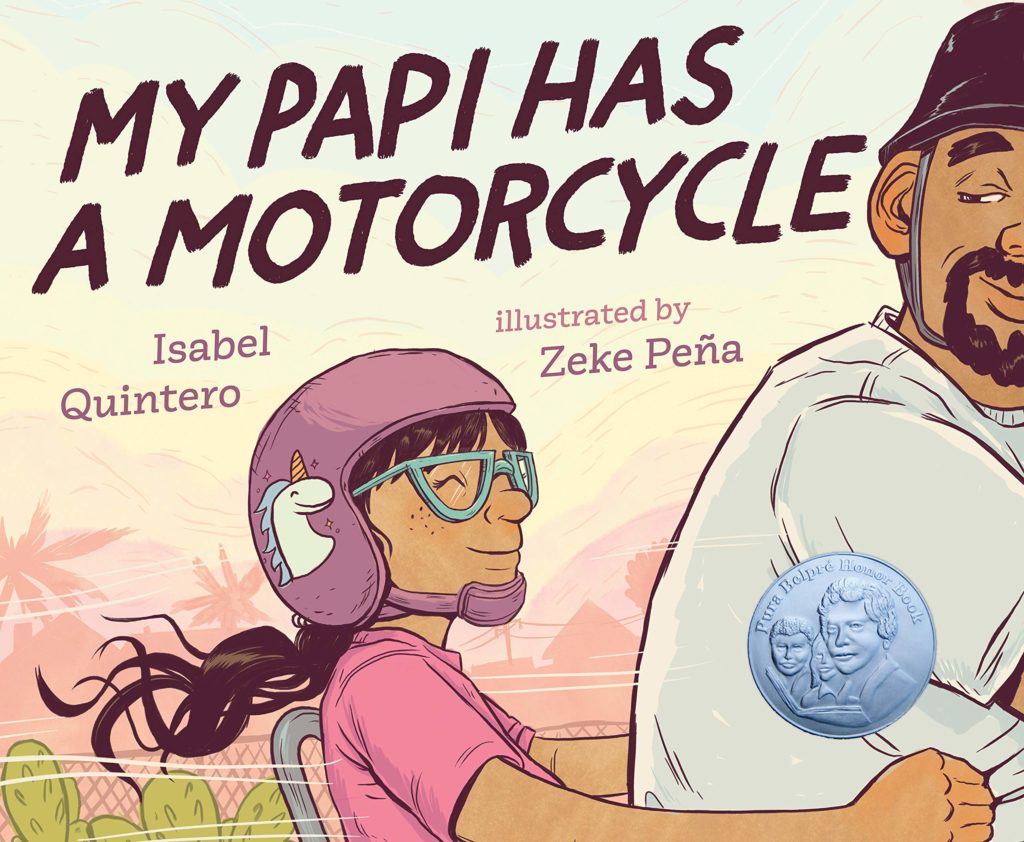Book cover for My Papi Has a Motorcycle by Isabel Quintero