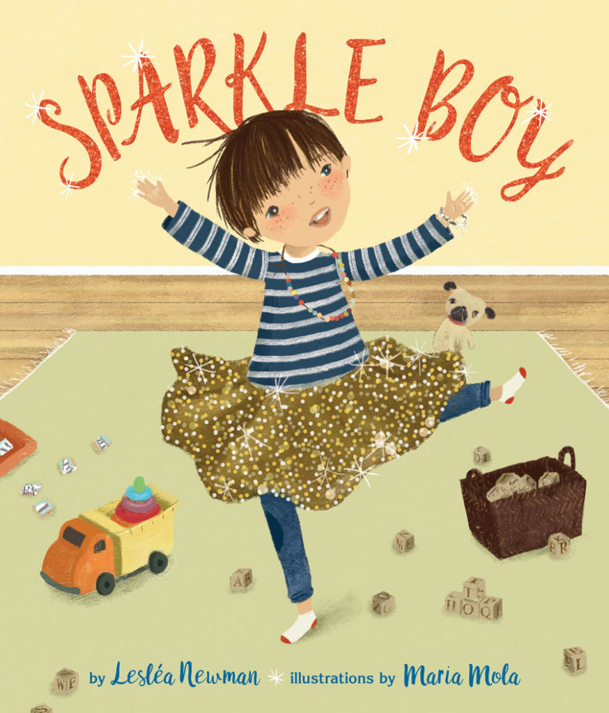 Book cover for Sparkle Boy by Leslea Newman