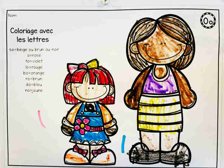 Image of a child's colour page