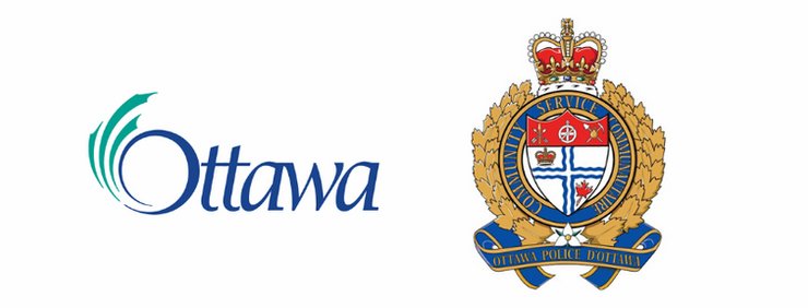 The logos of the City of Ottawa and the Ottawa Police Service