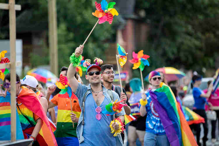 Image of people at a Pride Parade